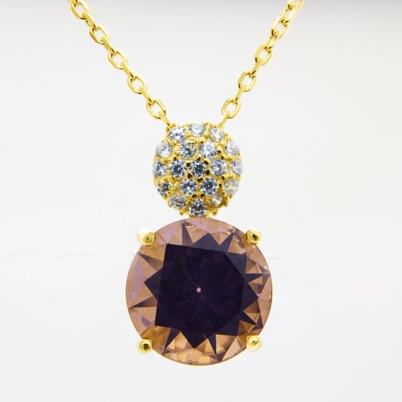 18K gold plated Zultanite Necklace - Picture 2 of 4